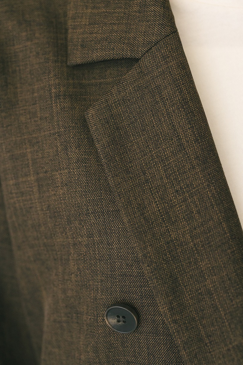 ボクシーダブルテーラードジャケット 詳細画像 BRN 12