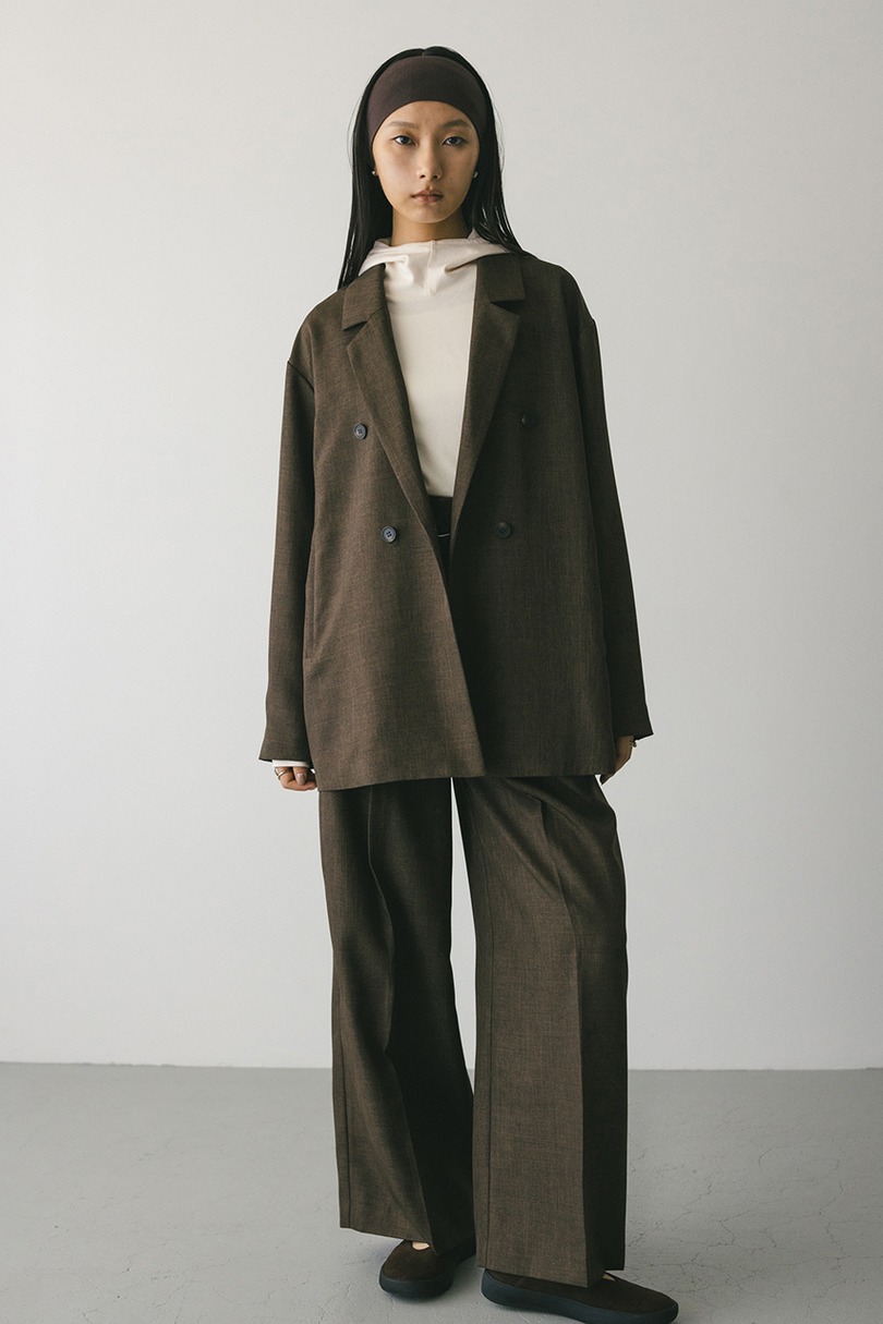 ボクシーダブルテーラードジャケット 詳細画像 BRN 2