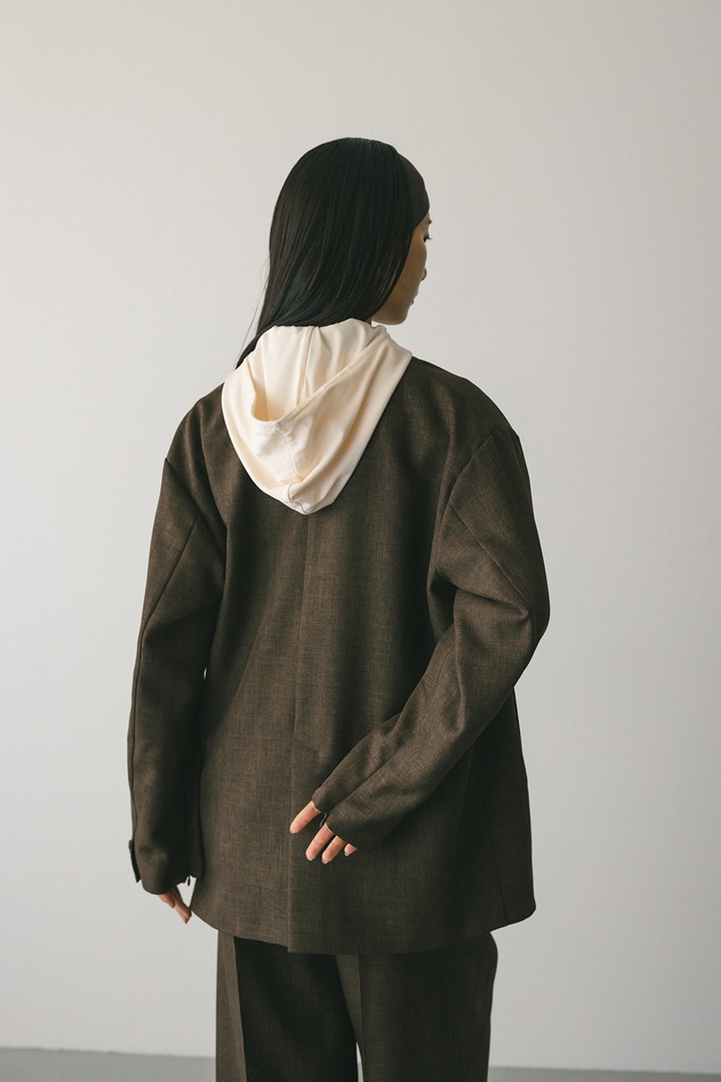 ボクシーダブルテーラードジャケット 詳細画像 BRN 5