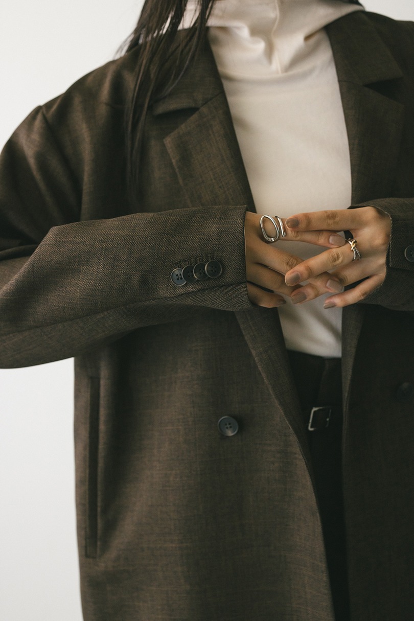 ボクシーダブルテーラードジャケット 詳細画像 BRN 8