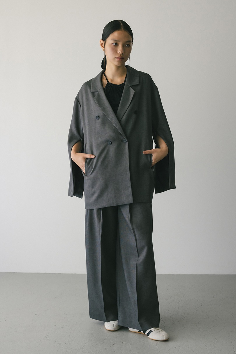 ボクシーダブルテーラードジャケット 詳細画像 GRY 4