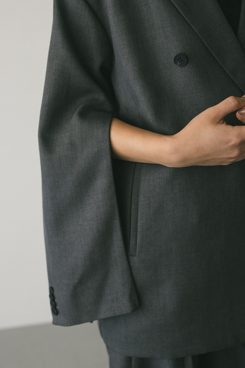 ボクシーダブルテーラードジャケット 詳細画像 GRY 6