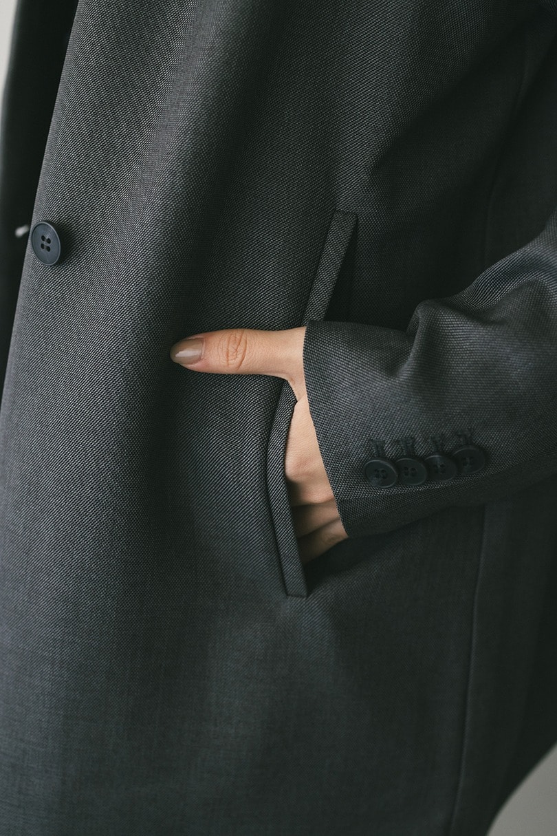 ボクシーダブルテーラードジャケット 詳細画像 GRY 8