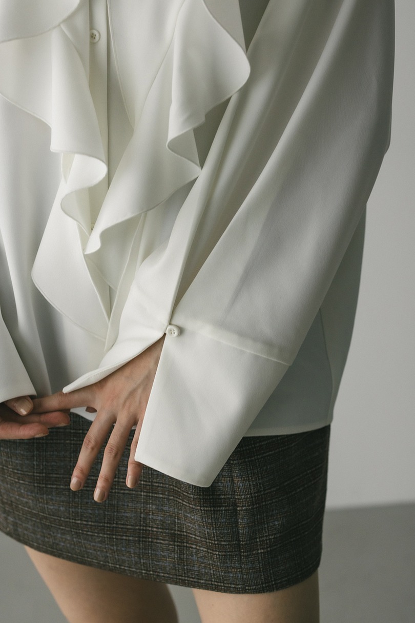 ラッフルカラーシャツ 詳細画像 WHT 10