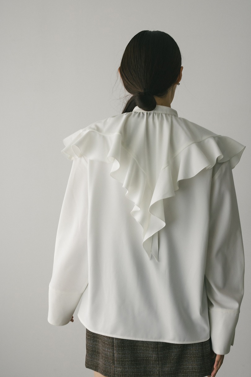 ラッフルカラーシャツ 詳細画像 WHT 12