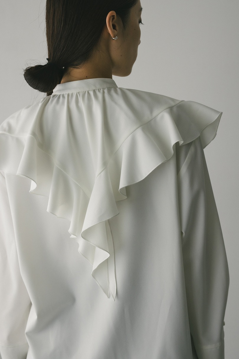 ラッフルカラーシャツ 詳細画像 WHT 13