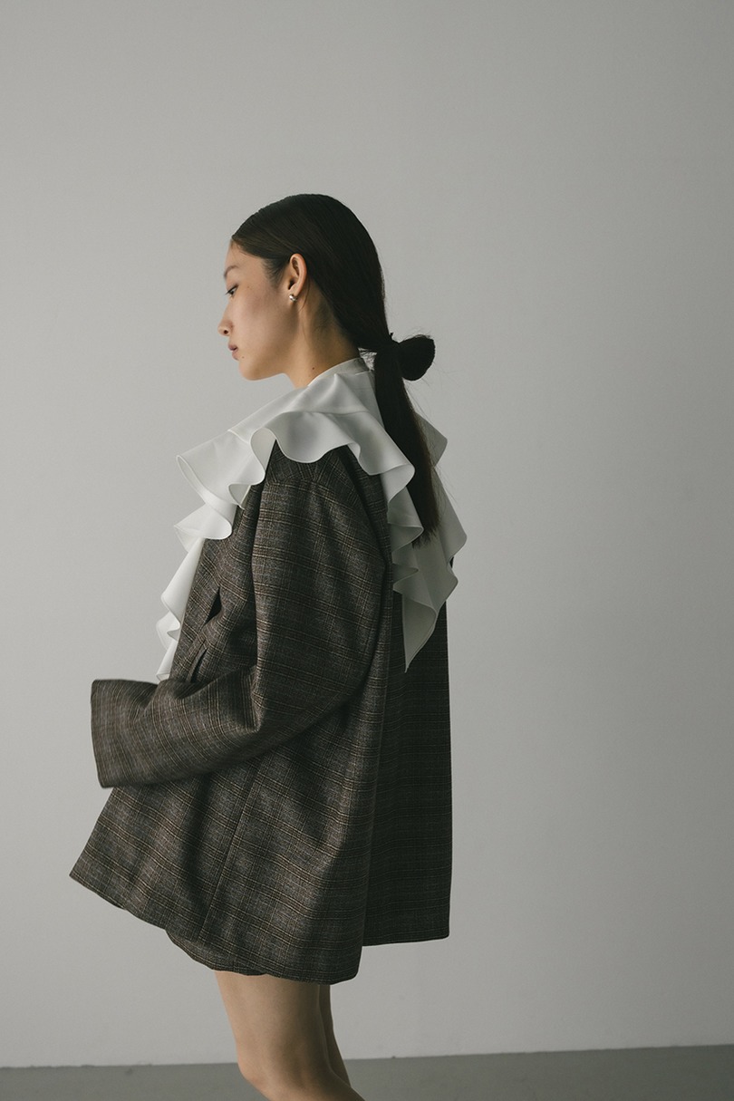 ラッフルカラーシャツ 詳細画像 WHT 4