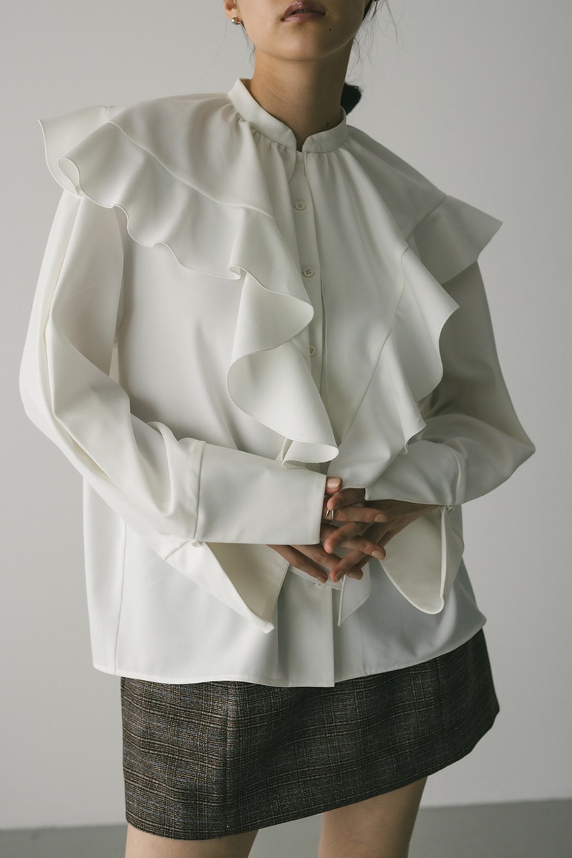 ラッフルカラーシャツ 詳細画像 WHT 9