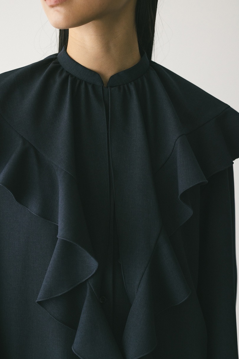 ラッフルカラーシャツ 詳細画像 NVY 4