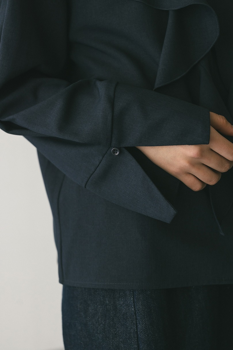 ラッフルカラーシャツ 詳細画像 NVY 6