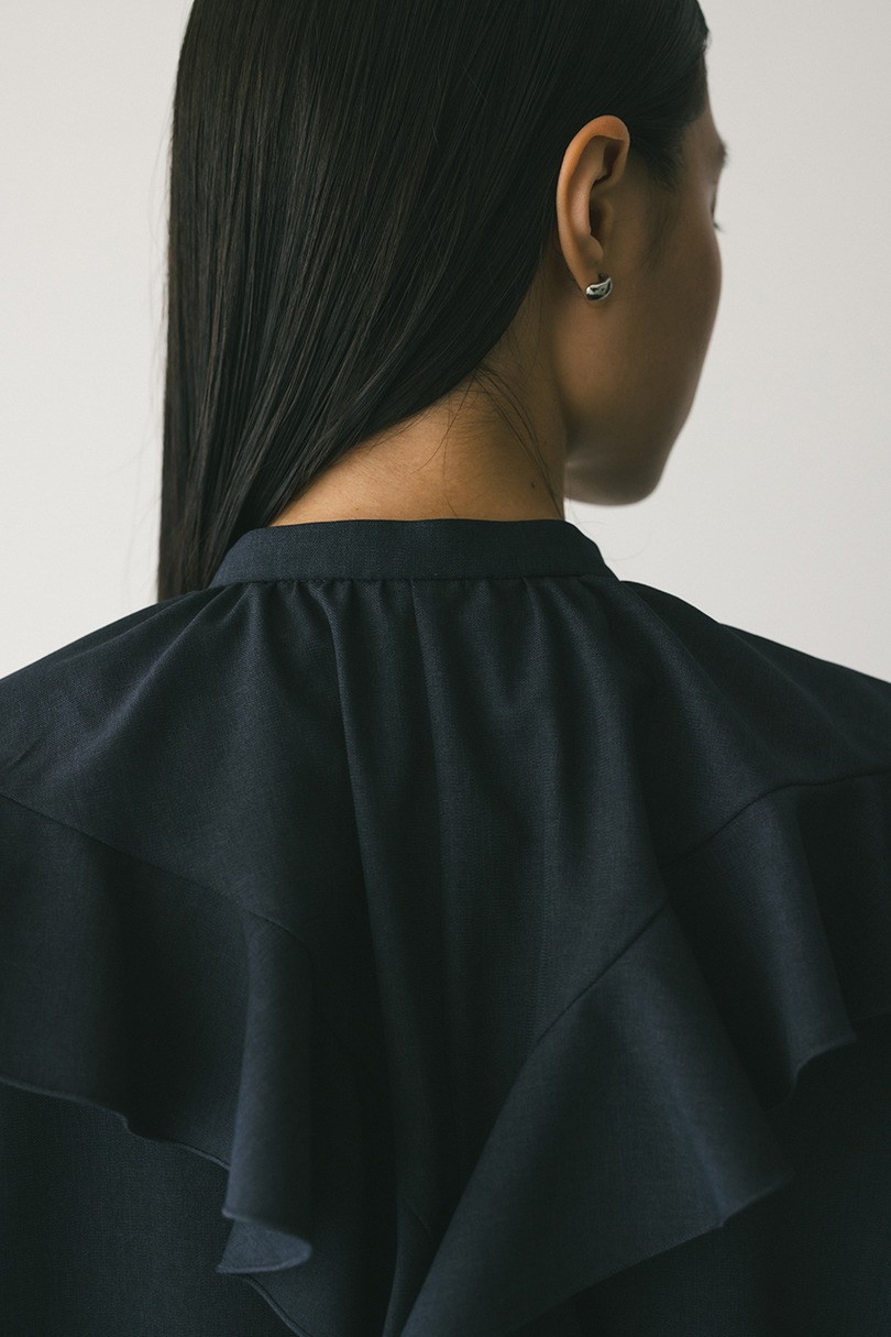 ラッフルカラーシャツ 詳細画像 NVY 9