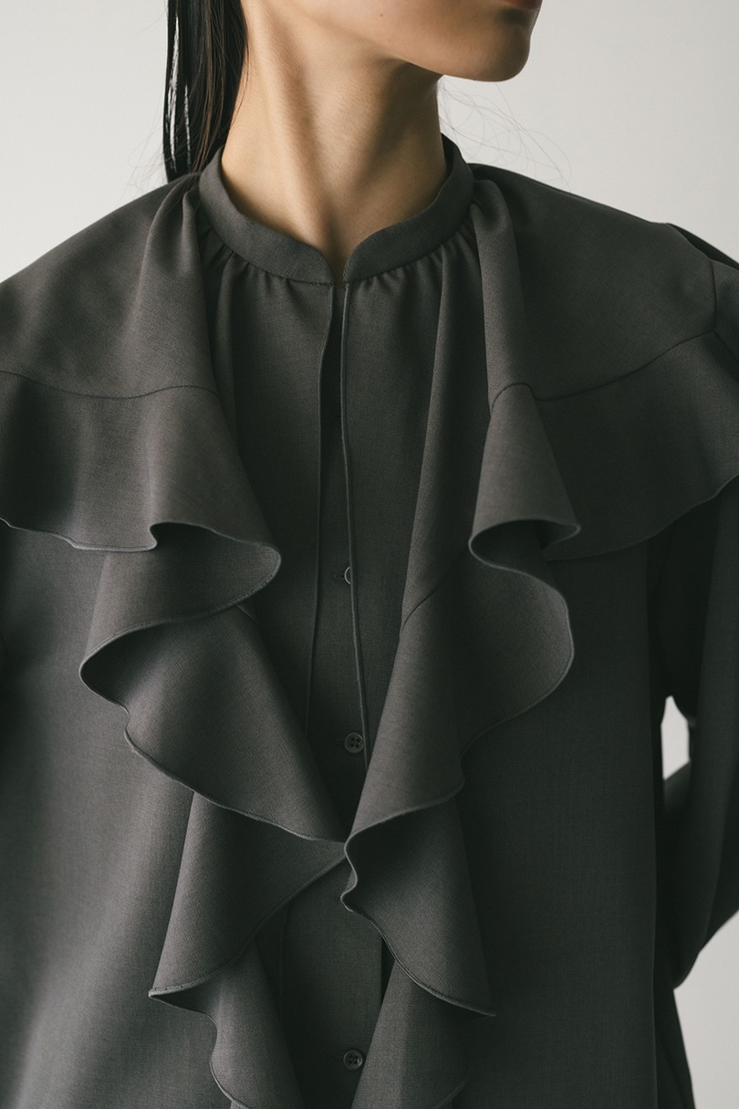 ラッフルカラーシャツ 詳細画像 GRY 4