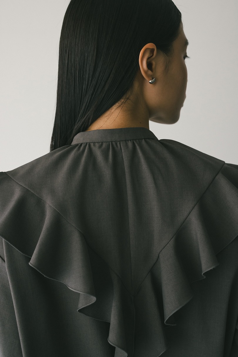 ラッフルカラーシャツ 詳細画像 GRY 9