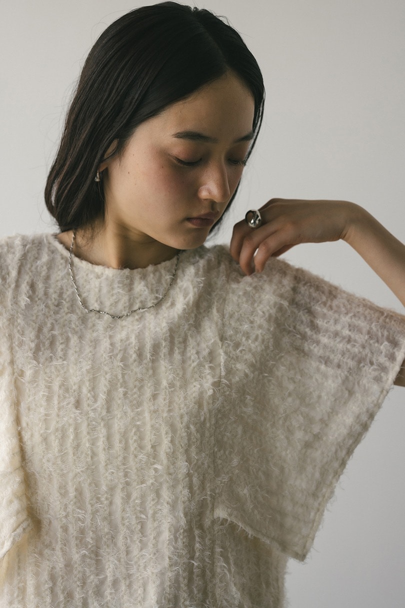 チュールフリンジジャガードトップ 詳細画像 IVOY 10