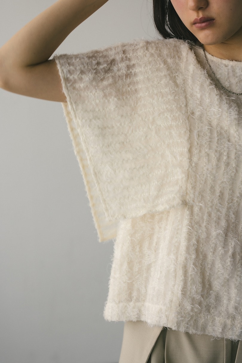 チュールフリンジジャガードトップ 詳細画像 IVOY 11