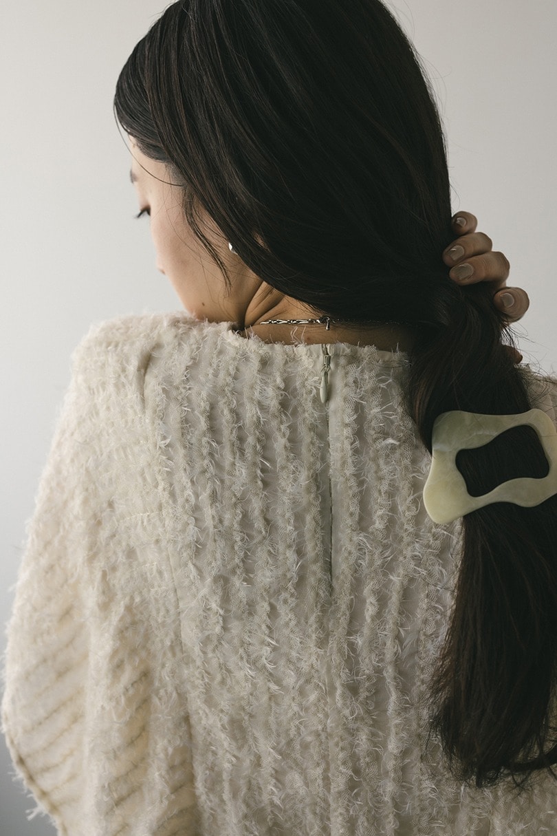 チュールフリンジジャガードトップ 詳細画像 IVOY 12