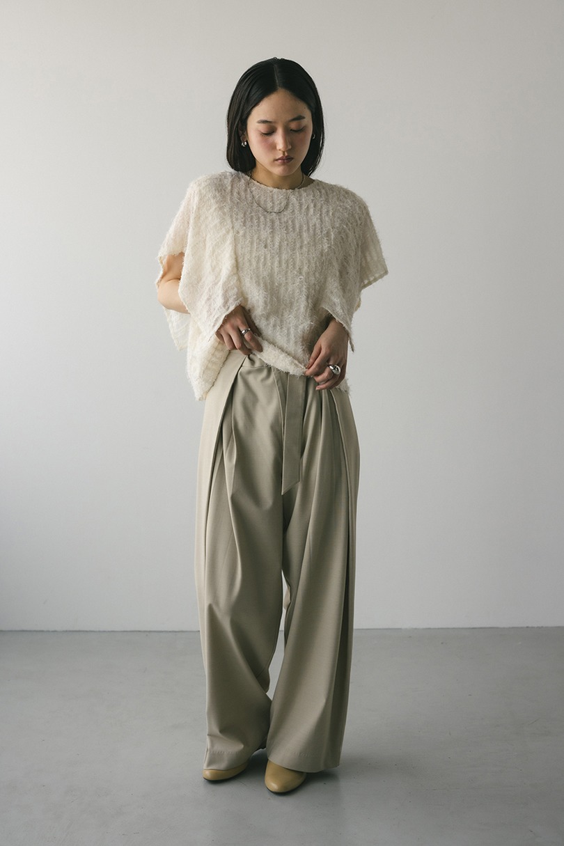 チュールフリンジジャガードトップ 詳細画像 IVOY 3