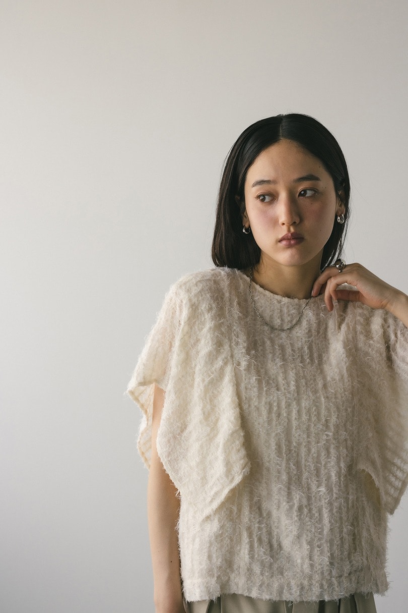 チュールフリンジジャガードトップ 詳細画像 IVOY 5