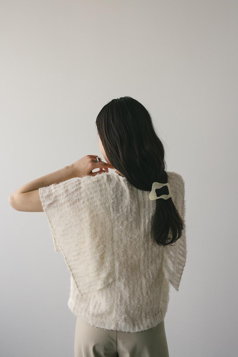 チュールフリンジジャガードトップ 詳細画像 IVOY 8