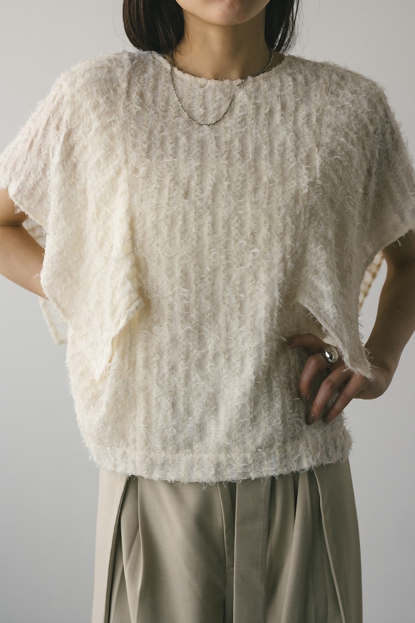 チュールフリンジジャガードトップ 詳細画像 IVOY 9