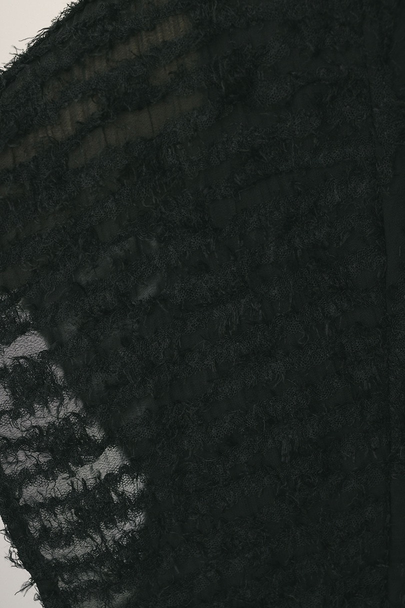 チュールフリンジジャガードトップ 詳細画像 BLK 10