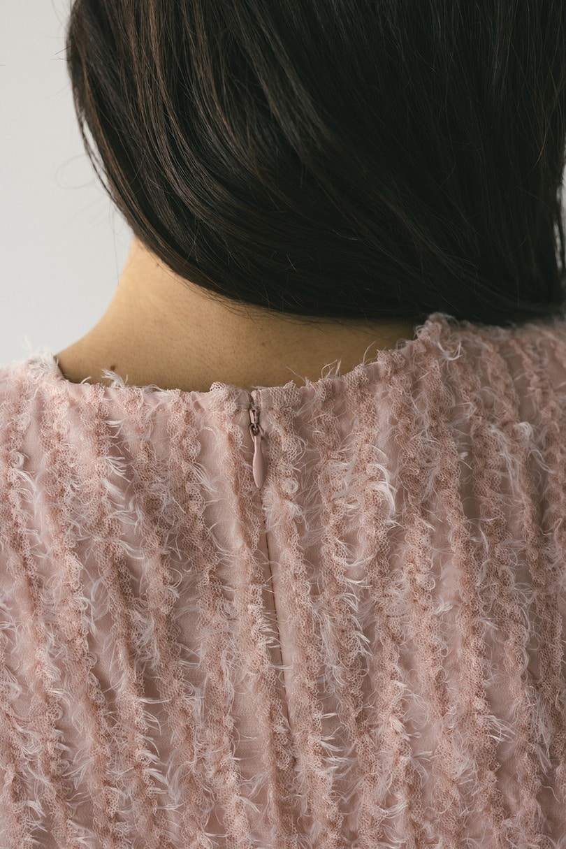 チュールフリンジジャガードトップ 詳細画像 PNK 13