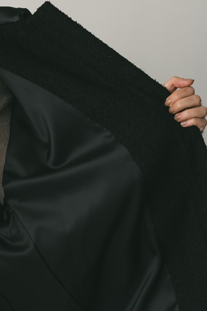 ツイードミディコート 詳細画像 BLK 12