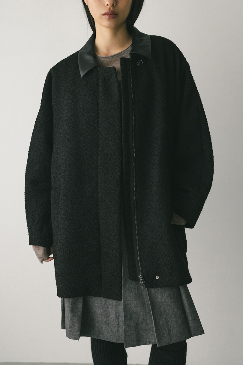 ツイードミディコート 詳細画像 BLK 4