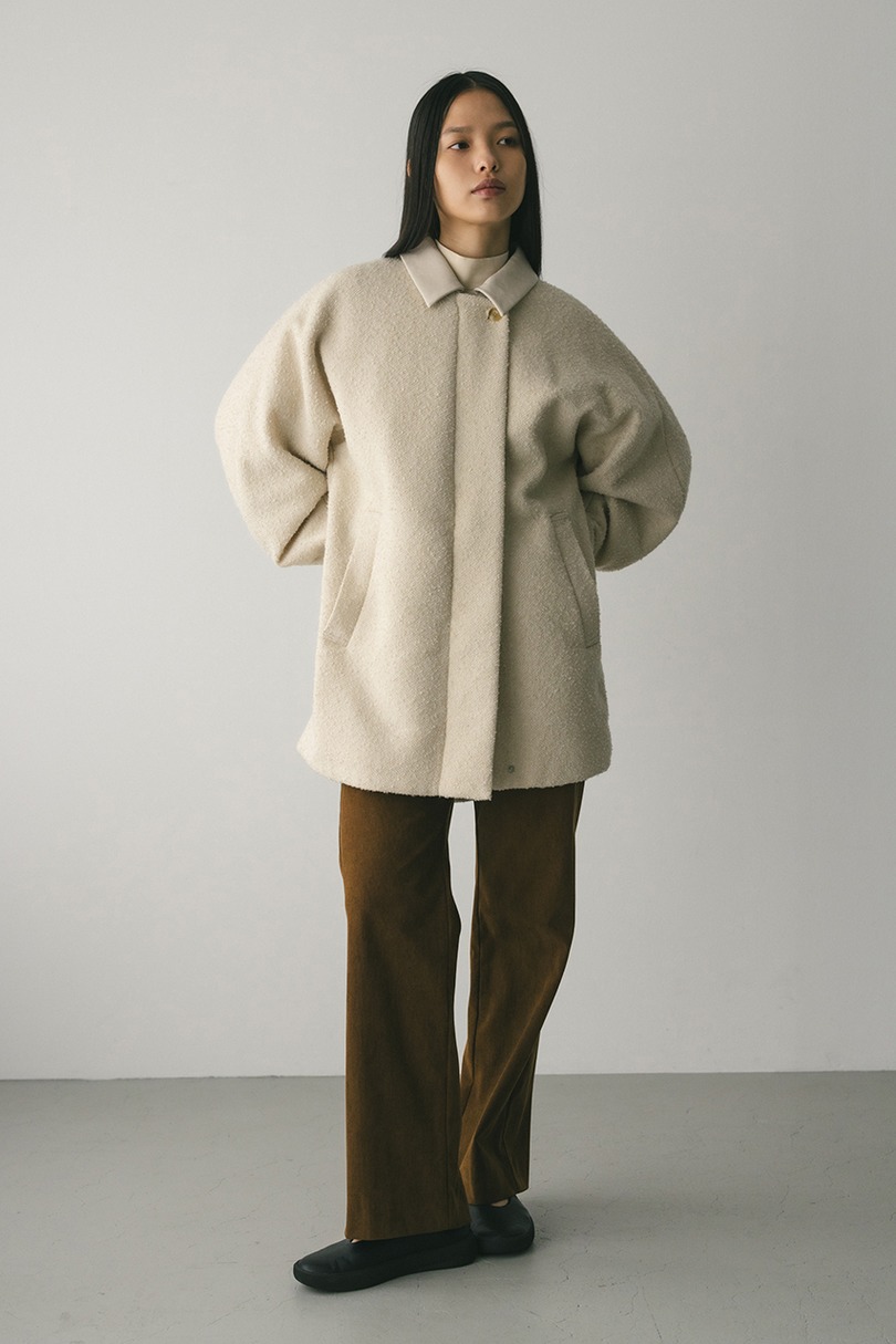 ツイードミディコート