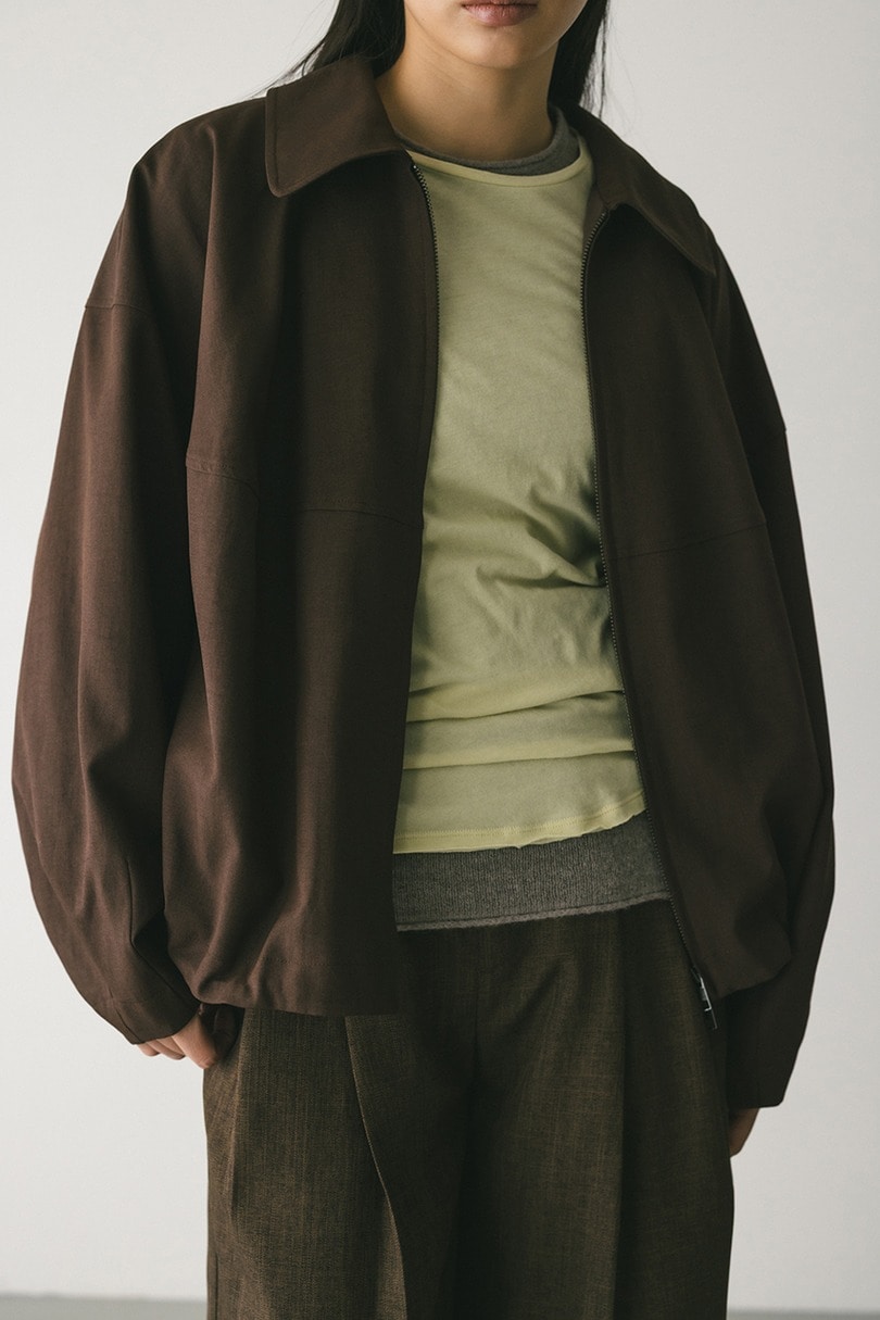 カーブフォルムライトブルゾン 詳細画像 BRN 3