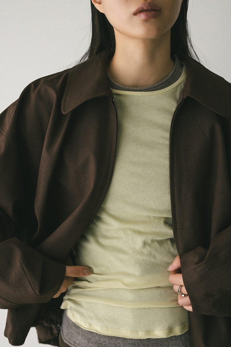 カーブフォルムライトブルゾン 詳細画像 BRN 4