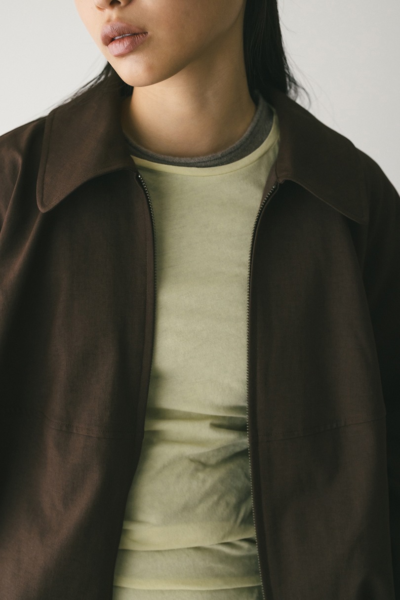 カーブフォルムライトブルゾン 詳細画像 BRN 5