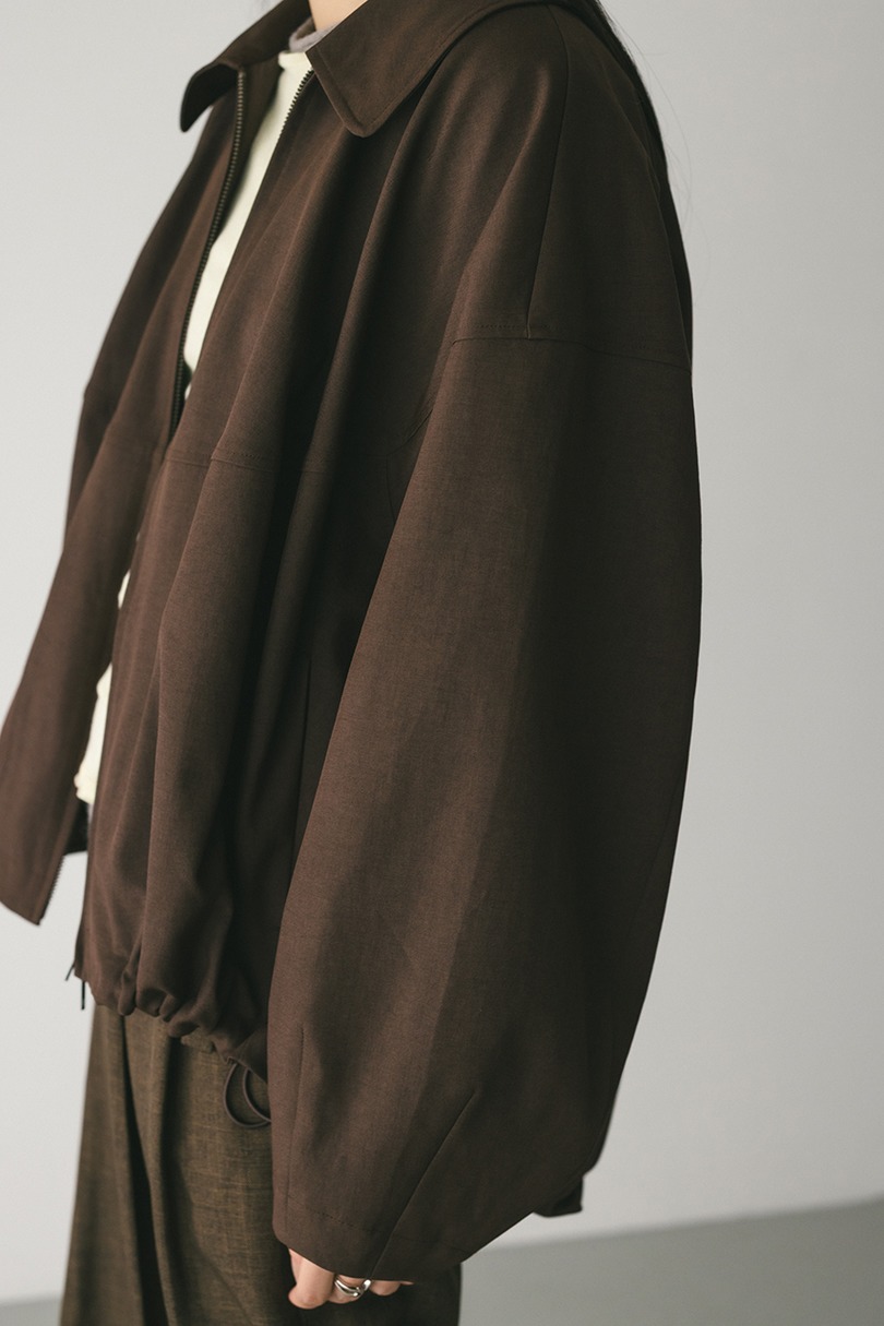 カーブフォルムライトブルゾン 詳細画像 BRN 7