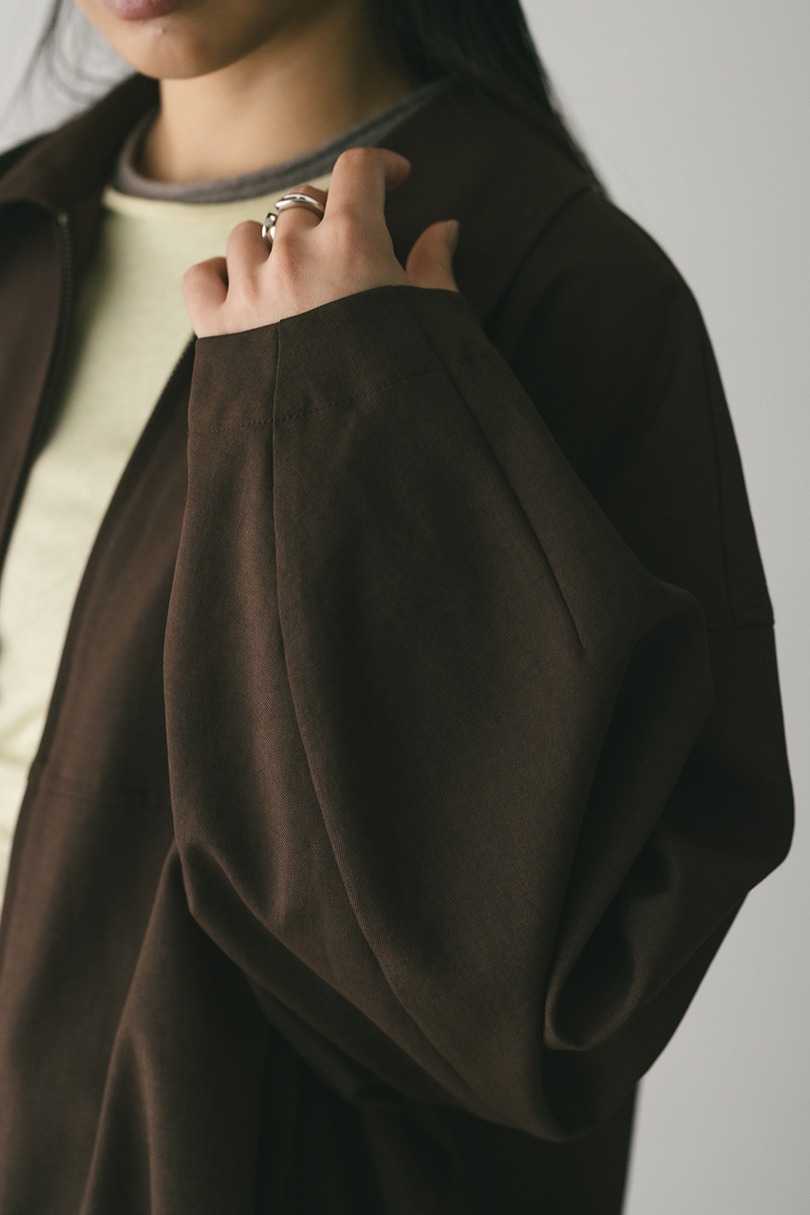 カーブフォルムライトブルゾン 詳細画像 BRN 8