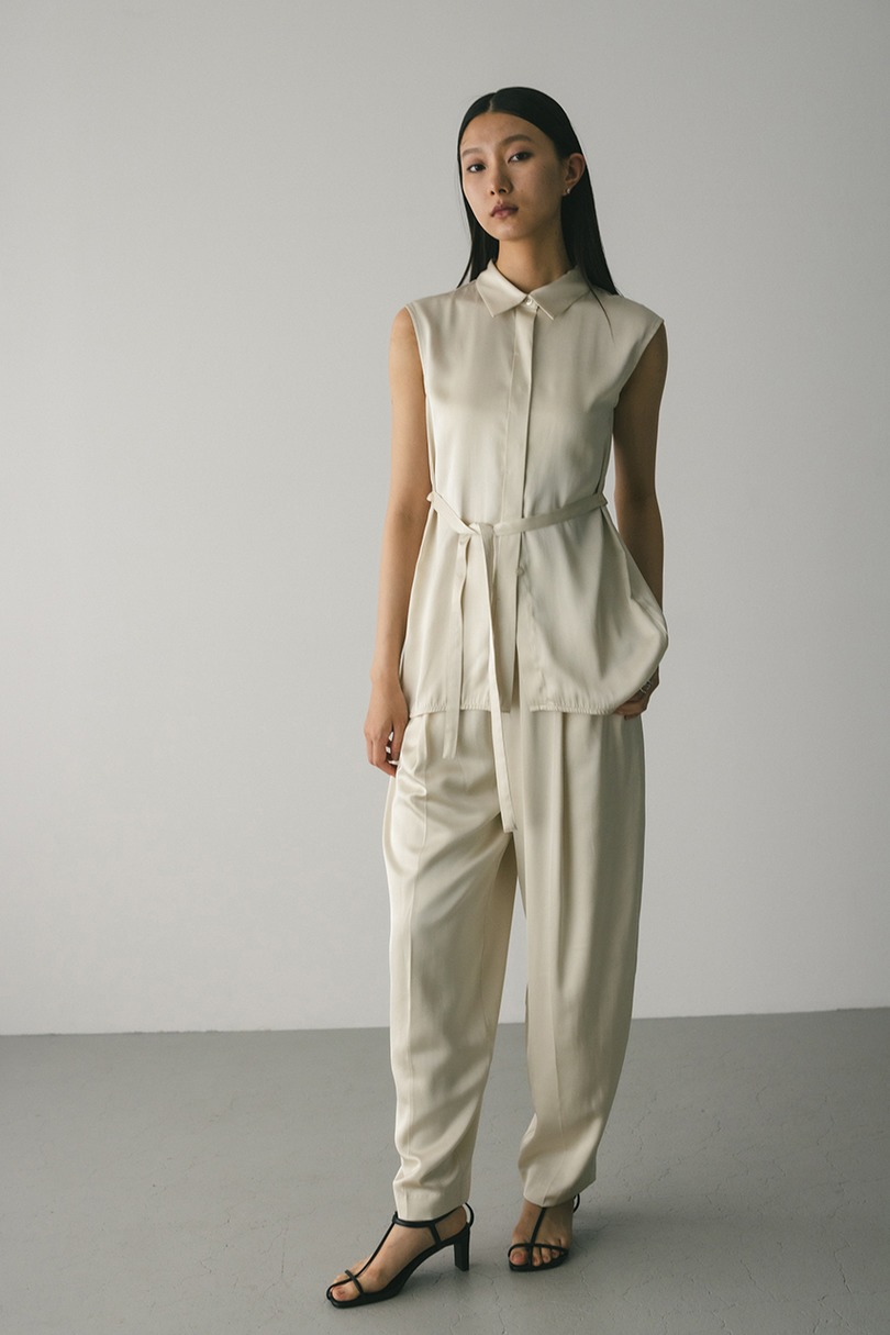 サテンベルトシャツ 詳細画像 IVOY 2