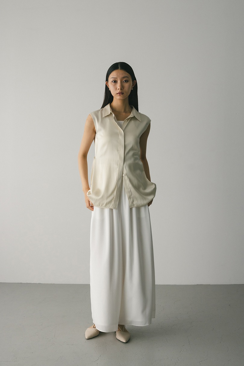 サテンベルトシャツ 詳細画像 IVOY 3