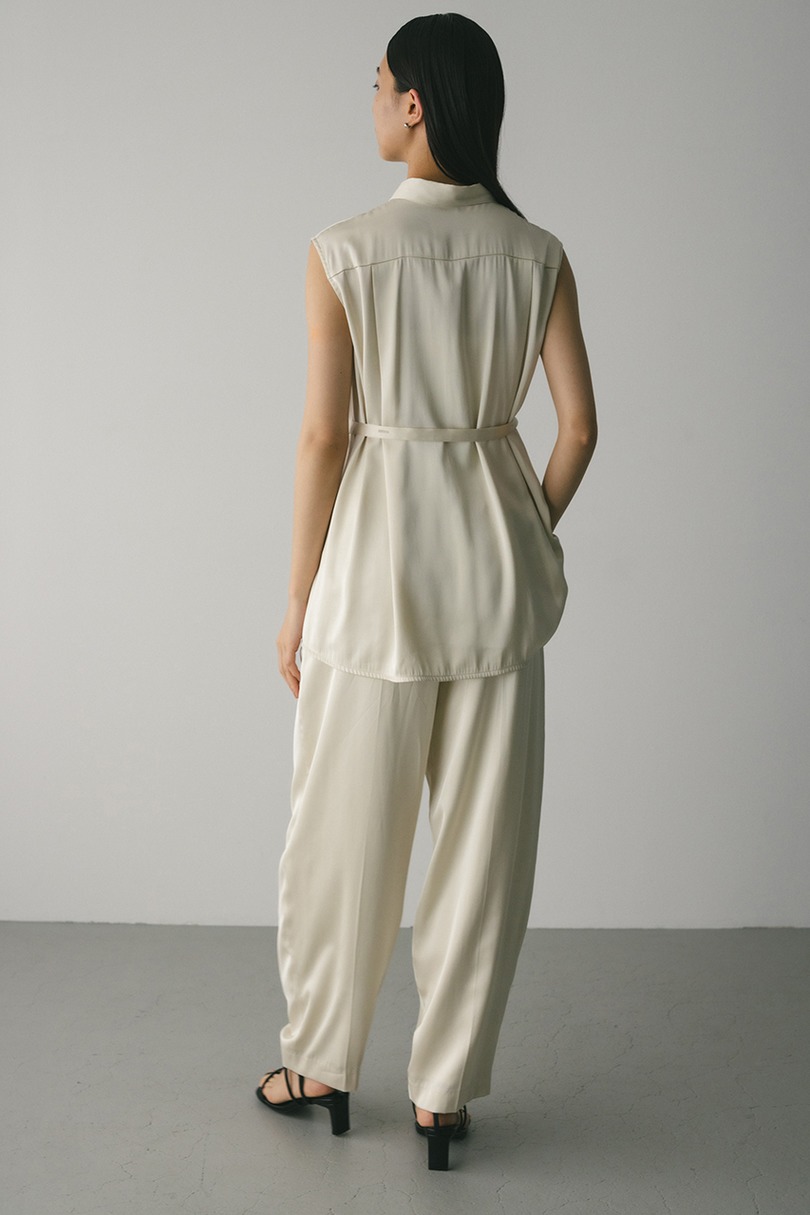 サテンベルトシャツ 詳細画像 IVOY 4