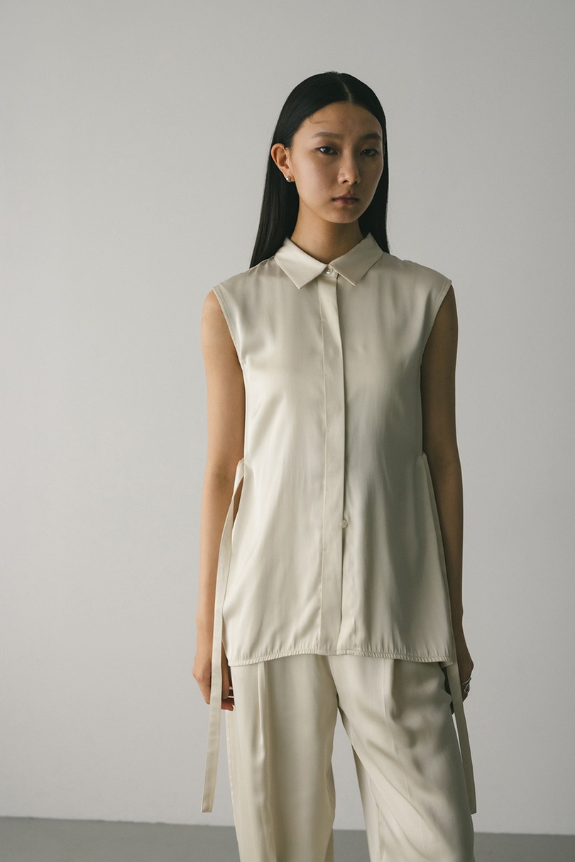 サテンベルトシャツ 詳細画像 IVOY 5