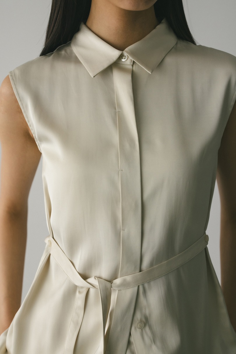 サテンベルトシャツ 詳細画像 IVOY 8