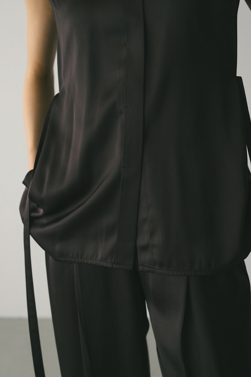 サテンベルトシャツ 詳細画像 BRN 10