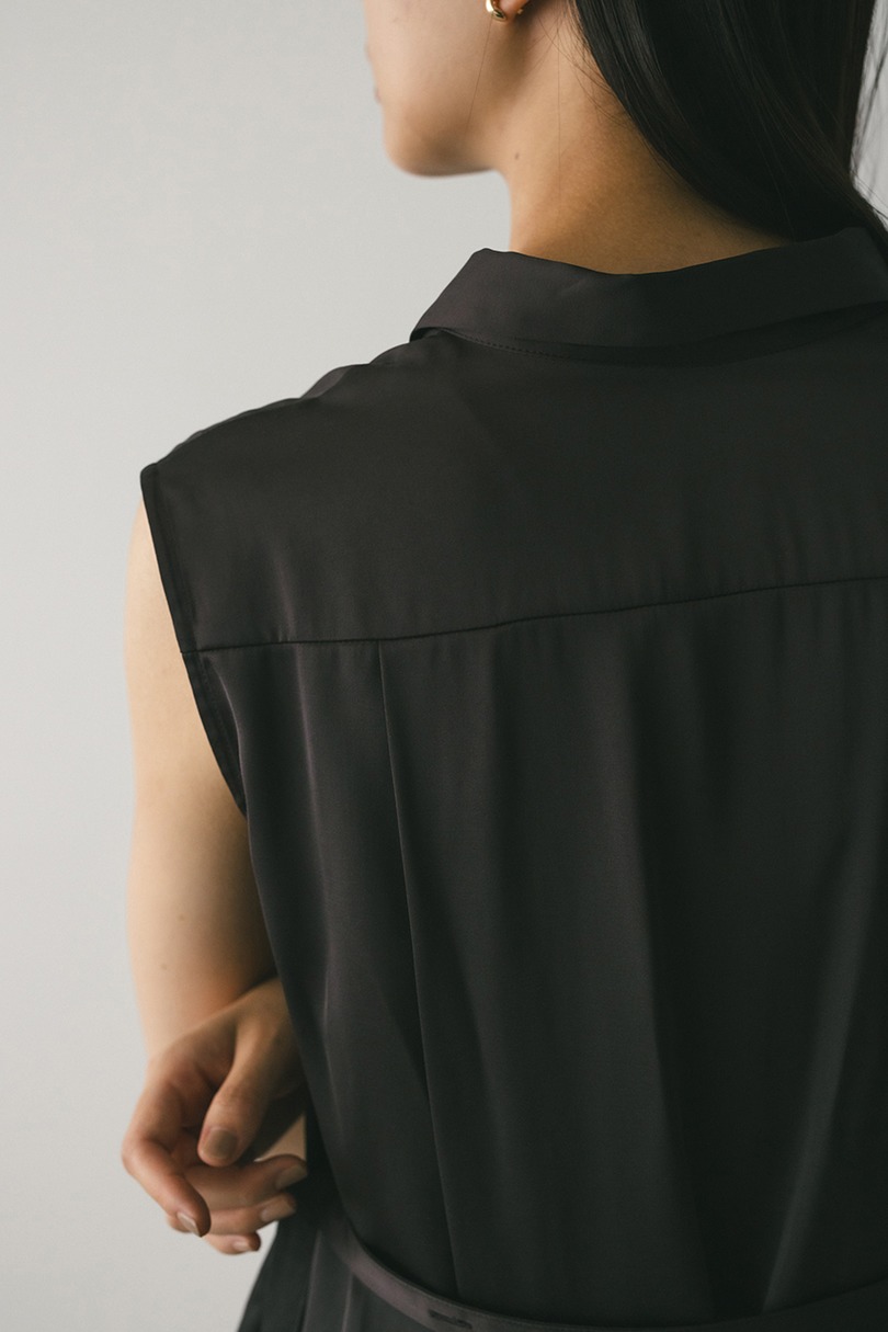 サテンベルトシャツ 詳細画像 BRN 13