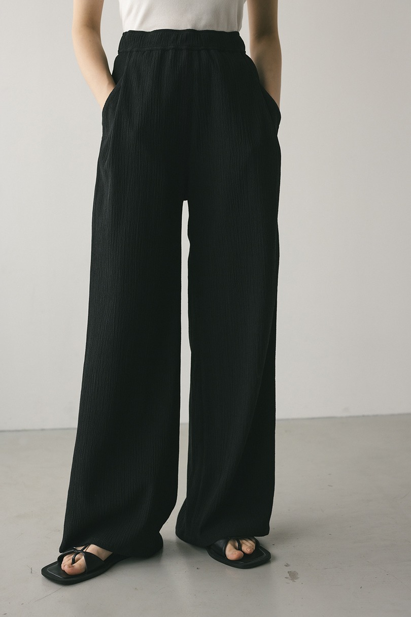 リンクルリラックスワイドパンツ 詳細画像 BLK 4