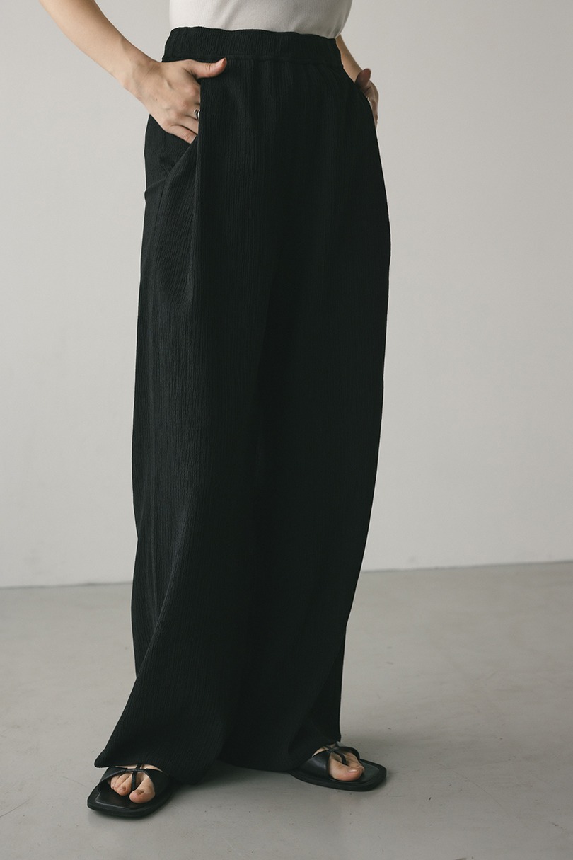 リンクルリラックスワイドパンツ 詳細画像 BLK 5