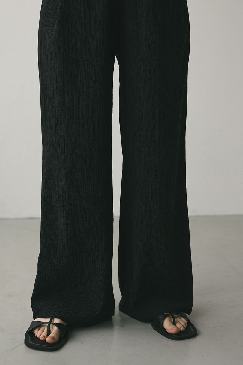 リンクルリラックスワイドパンツ 詳細画像 BLK 7