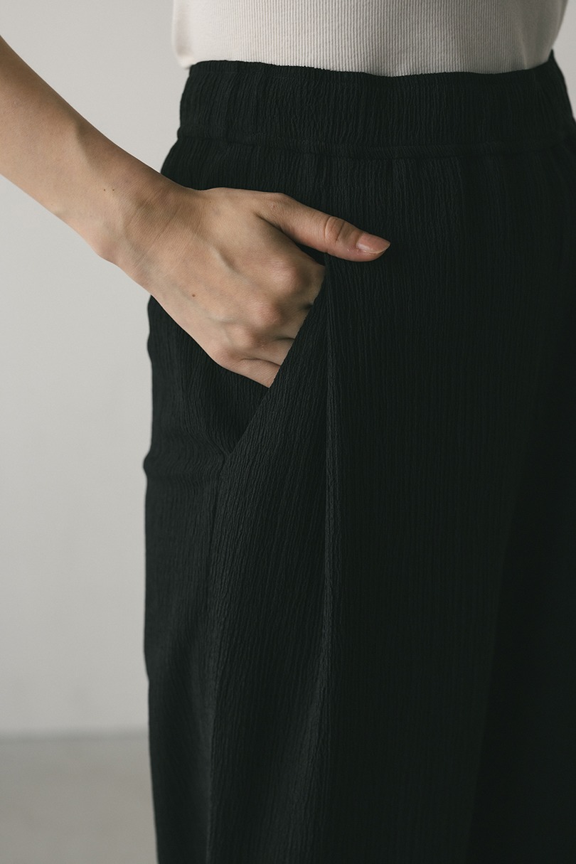 リンクルリラックスワイドパンツ 詳細画像 BLK 9