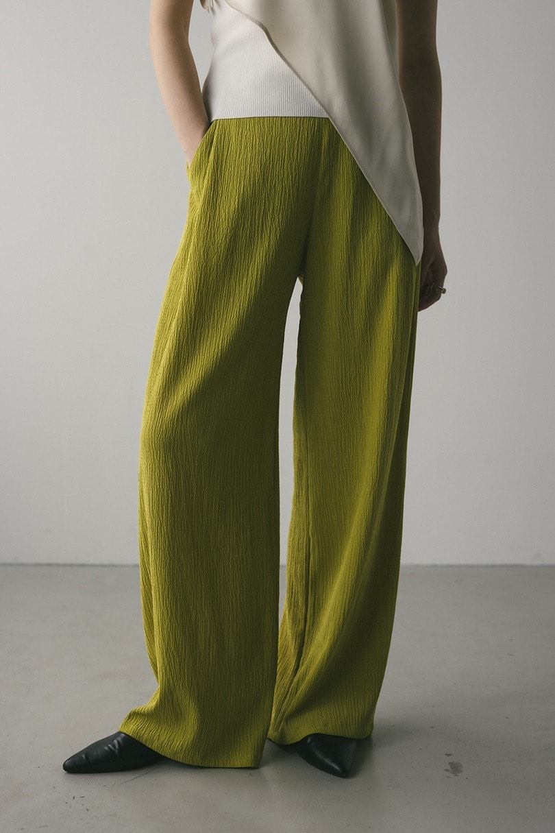 リンクルリラックスワイドパンツ