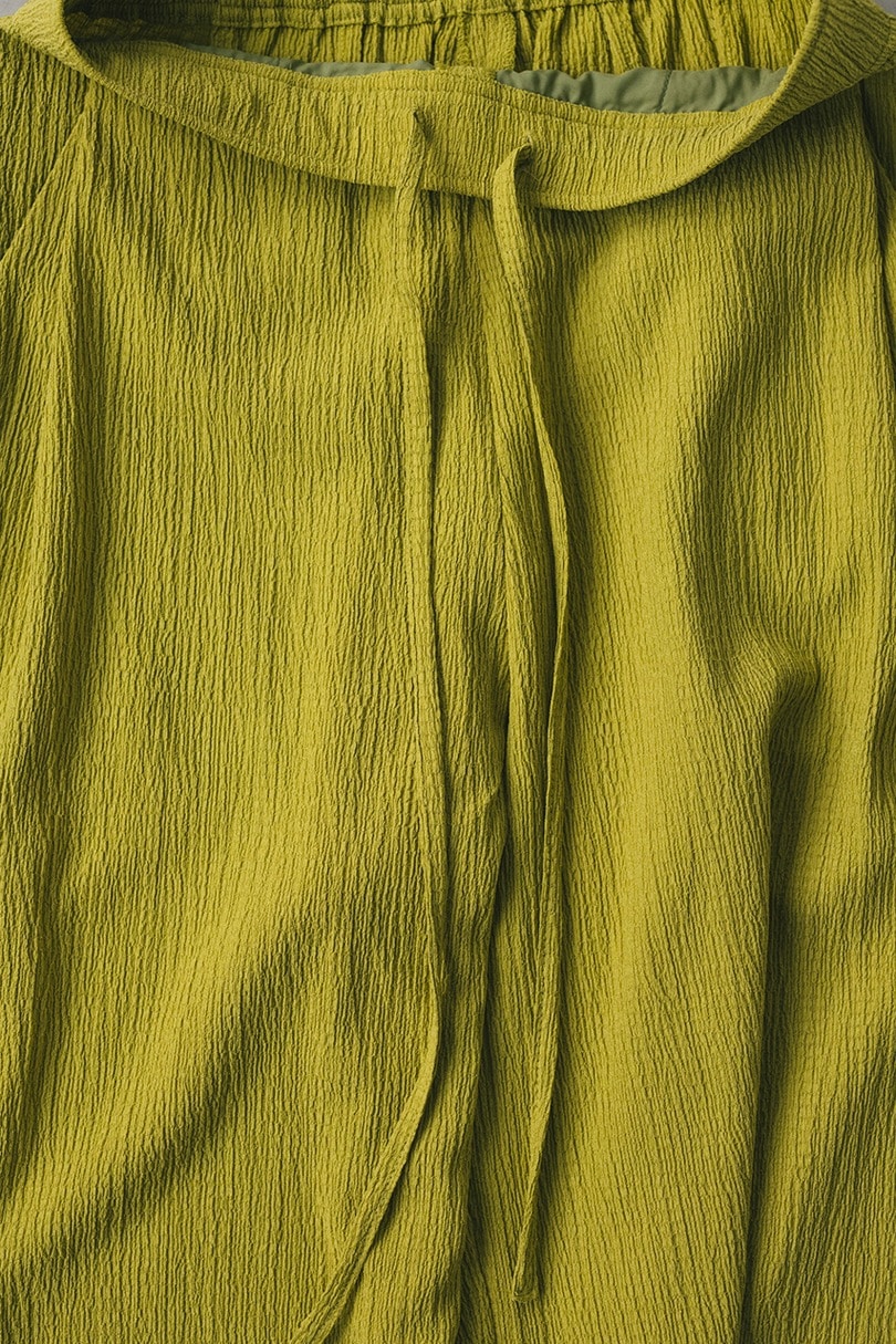 リンクルリラックスワイドパンツ 詳細画像 GRN 12