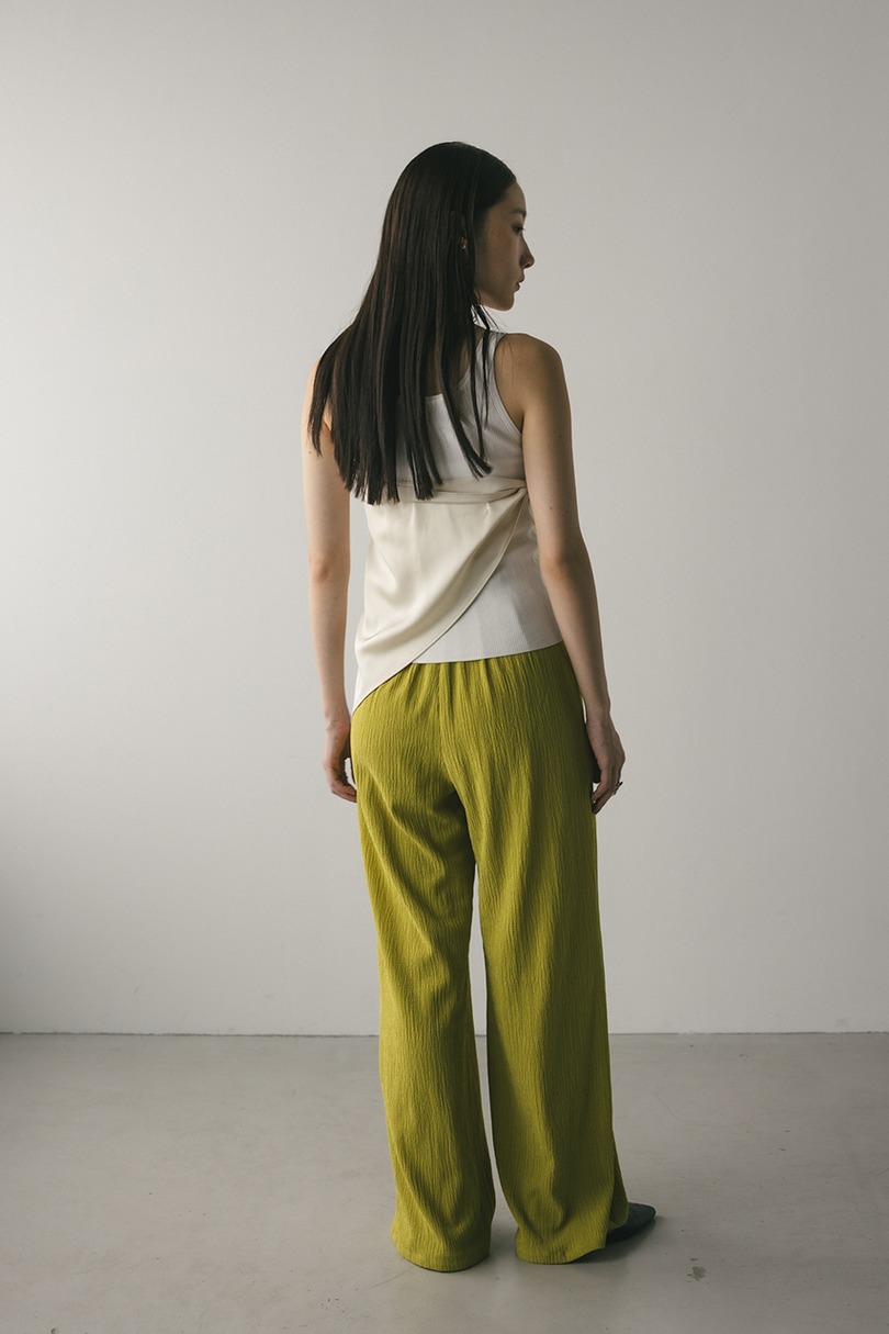 リンクルリラックスワイドパンツ 詳細画像 GRN 7