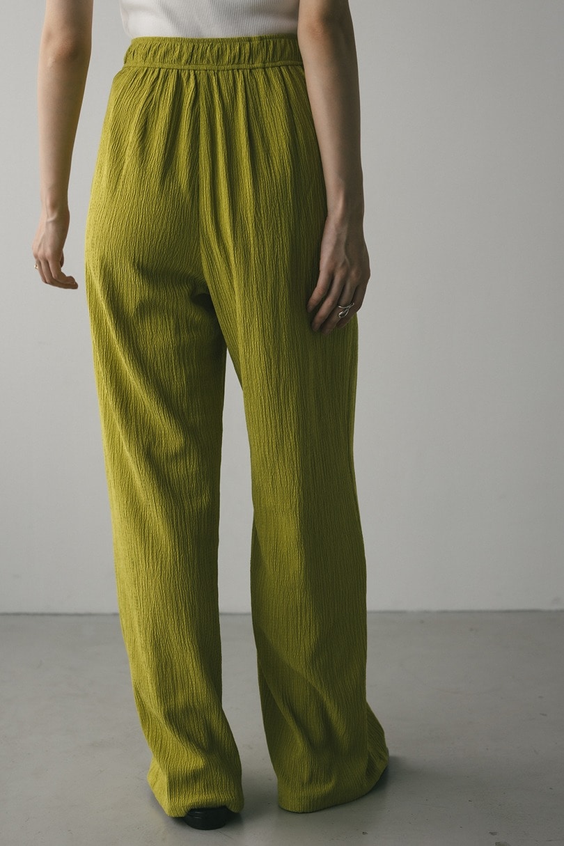 リンクルリラックスワイドパンツ 詳細画像 GRN 8