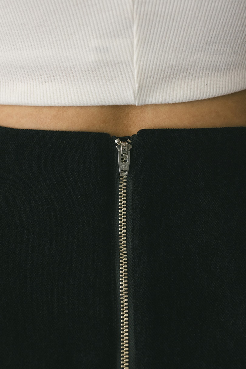 ベロアミニスカートパンツ 詳細画像 BLK 9